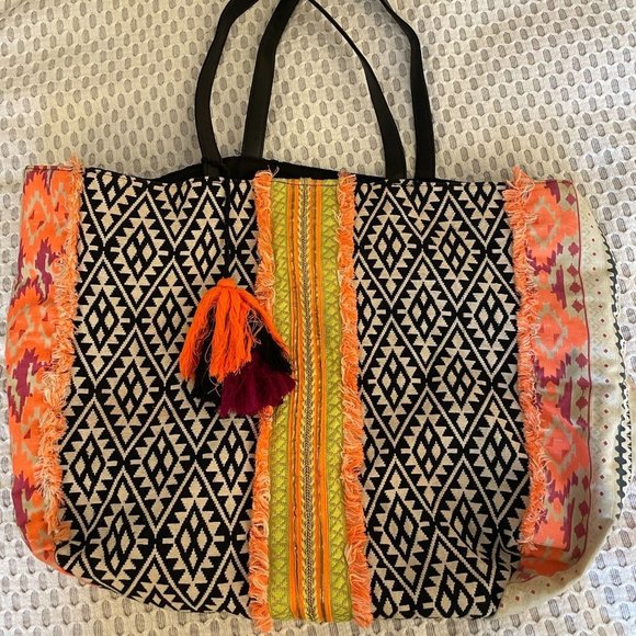 New Look Handbags - New Look Multicolored Beach Bag